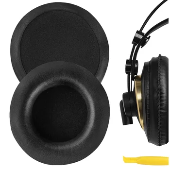  Geekria Protecções para AKG K240 K240S K240 Studio Substituição de Fones de ouvido de Proteína de Couro, Almofadas de Ouvido Capa de Almofadas de Espuma Earmuff