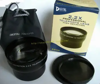  2.2 x 62mm TELE Teleobjectiva Ampliação de 62 mm canon nikon DSLR/SLR Câmera Digital