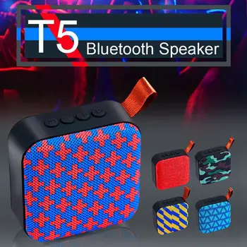  Mini alto-Falante Bluetooth Estéreo 3D Música de Som Subwoofer ao ar livre sem Fio Portátil do alto-Falante hi-fi de Baixo da barra de Som Caixa de Cartão do TF do Apoio