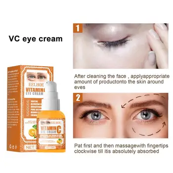  A vitamina C, Anti olheiras Creme para os Olhos Remover Sacos de Olho Empresa de Cosméticos Anti-rugas Hidratante Iluminar Massagem Produtos de Beleza