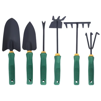  Metal 6PCS/Set Jardinagem Conjunto de ferramentas para Cavar a Plantação de Jardinagem Kit para Cavar o Plantio de Ferramentas de Jardim Conjuntos de Bonsai Ferramenta