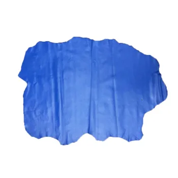  azul Genuína pele de ovelha, couro para bolsa de material