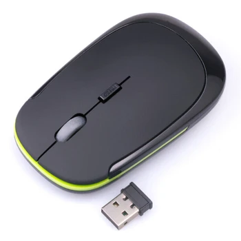  Sem fio Slim Mouse em Silêncio 2,4 G Ajustável DPI Mouse mouse USB Para notebook PC Tabelt